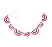 SEWACC 1ensemble Banderole Patriotique Feutre avec Drapeaux Américains Guirlande Suspendue Réutilisable pour Fête Nationale du Juillet et Décoration Intérieure Extérieure
