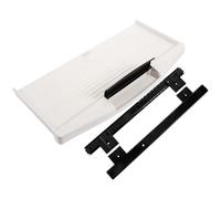 SEWACC 1ensemble Support Clavier Coulissant sous Bureau Plastique Abs avec Rail Latéral Robuste Plateau Rangement Clavier Ergonomique pour Bureau Complet Adaptable