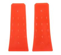 SEWACC 2 Coins D'abattage en Plastique 20 Cm Orange, Outils de Coin de Bûcheronnage Résistants pour Coupe D'arbres, Accessoires de Tronçonneuse pour Jardinage et Travail du Bois