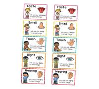 SEWACC 2 Ensembles Affiches Pédagogiques pour Cartes Cognitives et Sensorielle Réutilisables Supports Dapprentissage Créatif et Acquisition Linguistique