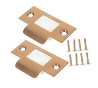 SEWACC 2 ensembles Kit de Renfort Serrure Porte Acier Inoxydable avec Plaques de Gâche et Couvre Installation Facile Compatible Portes Intérieures et Extérieures