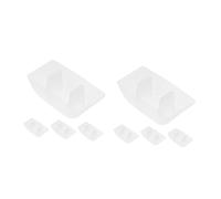 SEWACC 2 Ensembles Tasse À Huile Pour Hotte De Cuisine Récipient Collecteur De Graisse Boîte Élimination Huile Compatible Avec Divers Modèles De Hotte 4 Pièces * 2