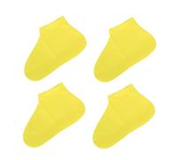 SEWACC 2 Paires Couvre-Chaussures de Pluie Renforcés Antidérapants Protection Imperméable Résistante à Usure Surchaussures Pratiques et Durables pour Jours Pluvieux Jaune Lot