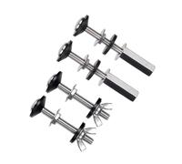 SEWACC 2 paires Vis de Fixation pour Cuvette de Toilette Acier Inoxydable avec Joint Caoutchouc Résistantes Corrosion et Faciles à Installer Kit pour Montage Abattant Wc