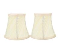 SEWACC 2 pièces Abat-jour Tissu pour Lampe Murale et Suspension Style Européen Chic Lot de Jaune Accessoire Décoration Maison et Hôtel Éclairage Doux et Facile à Installer