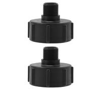 SEWACC 2 pièces Adaptateur IBC pour Cuve à Eau Raccord Étanche avec Joint Ldpe Accessoire pour Réservoir Standard Compatible Tuyau Jardin