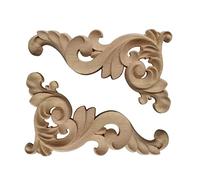 SEWACC 2 pièces Appliques Sculpté Décorations Murales pour Meubles Portes et Armoires pour Chambre et Salon