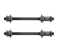 SEWACC 2 Pièces Axe de Moyeu de Vélo VTT à Dégagement Rapide, Noir, Métal | Corrosion Résistante et Légère, pour Réparation de Vélo, Compatible Moyeux de Bicyclette, Surface Noire Élégante
