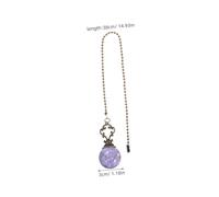 SEWACC 2 Pièces Beaded Fan Pull Chain Extender Decorative Crystal Ball Pendant With Antique Bronze Finish For Ceiling Cord Replacement