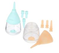 SEWACC 2 Pièces Biberons Silicone pour Chiots et Chatons Kit Réutilisable avec Tétine Ultra-Douce Nourrisseur pour Petits Animaux comme Chiens Chats et Lapins de Bleu Jaune