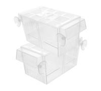 SEWACC 2 pièces Boîte Élevage pour Aquarium Boîte Incubation Résistante avec Ventouses pour Élevage et Reproduction de Poissons