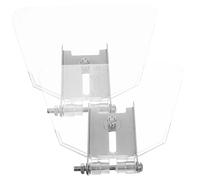 SEWACC 2 pièces Bouclier de Protection Acier Inoxydable pour Meuleuse Établi Garde Yeux Transparent Aux Impacts Montage Facile pour Banc de Broyeur