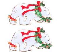 SEWACC 2 Pièces Broche de Noël en Alliage, Charmante, pour Costume et | Usage Quotidien, Finition Polie et Éclat Solide, Toucher Lisse, Présent Festif pour Tous