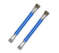 SEWACC 2 pièces Brosse de Nettoyage Antistatique Double Tête pour Carte Mère de Téléphone Outil ESD Sécurisé pour Composants Électroniques Brosse de Précision Bleue