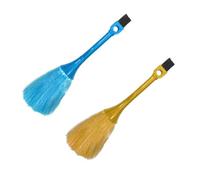SEWACC 2 pièces Brosse de Nettoyage Électronique Double Face pour Clavier et Ordinateur Accessoires Durables pour Petits pour Appareils Électroniques et Domestiques Jaune Bleu