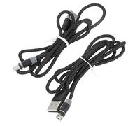 SEWACC 2 pièces Câble de Charge Magnétique USB Câble de Données Renforcé Tressé Nylon Compatible Type C et Micro USB à Usure et Emmêlement