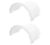 SEWACC 2 Pièces Cache-caméra Blanc en Plastique Protection la Pluie Impacts pour Caméras de Sécurité Extérieures, pour Usage en Extérieur