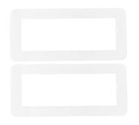 SEWACC 2 Pièces Cache de Prise D'interrupteur en Acrylique Transparent, Compatible 3-gang 86 Type, Utilisation Rapide et Facile, Protection Familiale Adaptée aux Prises Murales