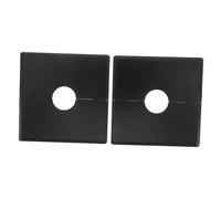 SEWACC 2 Pièces Cache Trou Mural Décoratif Carré Abs avec Trou Couverture Plomberie Amovible Protection pour Tuyau Robinet Installation Rapide et Durable pour Maison et Bureau