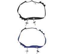 SEWACC 2 Pièces Ceinture de Numéro de Course Légère avec 6 Boucles | Deux Carrés Réfléchissants, Fixation Sûre du Dossard, Rangement pour Gels, pour Cyclisme et Course