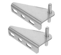 SEWACC 2 Pièces Charnières de Réfrigérateur Triangle Acier Inoxydable Lot pour Porte de Congélateur Accessoires de Remplacement pour Cuisine Congélateur