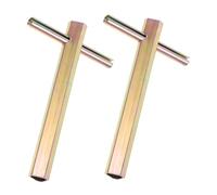 SEWACC 2 Pièces Clé Triangulaire pour Porte Ascenseur Compatible Clé Triangle pour Serrure de Porte Ascenseur Outil de Déverrouillage Urgence Électrique