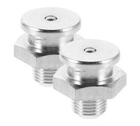 SEWACC 2 Pièces Connecteur de Graisseur en Acier Inoxydable Résistant à L'usure Filetage Droit, Accessoire Précis pour Usage Nautique et Système de Lubrification Hydraulique