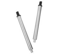 SEWACC 2 pièces Connecteur Manche Brosse Wc Inox Accessoire Remplacement Fileté Poignée Réparable pour Brosses Salle de Bain Usage Domestique Polyvalent