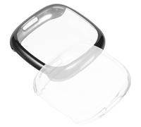 SEWACC 2 pièces Coque de Protection TPU Compatible Étui Intégral Antichoc Noir Transparent Protection Écran et Boîtier Flexible Installation Facile Résistante Aux Rayures