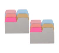 SEWACC 2 pièces Couleurs Onglets Adhésifs Repositionnables Blocs de Marque-pages Papier pour Annoter Indexer et Organiser Cahiers