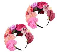 SEWACC 2 Pièces Couronne de Roses Mexicaine pour Bandeau de Fête Élégant