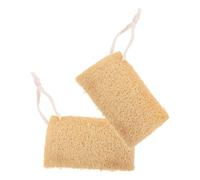 SEWACC 2 Pièces Éponge Loofah Naturelle pour Vaisselle Forte Puissance de Nettoyage et Non Rétrécissante, Brosse Multi-usages Cuisine et Travaux Ménagers