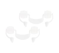 SEWACC 2 Pièces Fausses Dents de Vampire Prothèses Dentaires Réalistes Rétractables en Plastique Blanc pour Halloween pour Fête et Cosplay