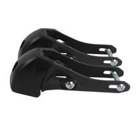 SEWACC 2 Pièces Frein pour Patins à roulettes, Butée Noire en Plastique | Antidérapant, Sécurité Renforcée et Arrêt Puissant, Installation Facile, Pièces et Notice Incluses