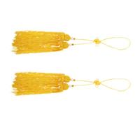 SEWACC 2 Pièces Gland D’épée Taichi Jaune en Tissu, Style Chinois