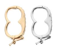 SEWACC 2 pièces Lot de Fermoirs Raccourcisseurs pour Colliers et Bracelets Connecteurs DIY pour Bijoux Finitions Or et Accessoires de Réparation et Facile à Utiliser