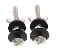 SEWACC 2 pièces Lot de Vis de Fixation Acier Inoxydable avec Joint Caoutchouc pour Charnières de Siège de Toilette Durables et Faciles à Installer Compatibles Plupart des Wc