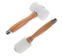 SEWACC 2 pièces Marteau Nylon pour Installation Création de Cuir Outils de Bricolage Cuir avec Tête Souple et Poignée Antidérapante pour Estampillage et Perforation