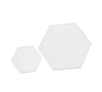 SEWACC 2 pièces Moule Silicone Hexagonal pour Dessous de Flexible et Transparent pour DIY Artisanat et Création de Supports de Tasse
