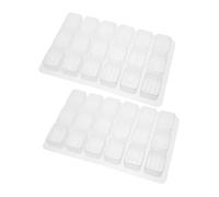 SEWACC 2 Pièces Moules Silicone pour Moulage de Mahjong Lot pour Création de Tuiles DIY Résine Époxy Accessoires de et Amusement Famille