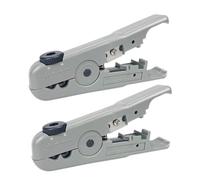 SEWACC 2 pièces Pince à Dénuder Électrique Ajustable Abs Outil Manuel Rapide pour Câble Ethernet et Fil Fin Coupe et Dénudage pour Électriciens et Réseaux