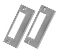 SEWACC 2 pièces Plaque de Renfort pour Porte Entrée Acier Inoxydable Couverture Trou Serrure Pêne Gache Porte Recouvrement Facile à Installer Kit Sécurité