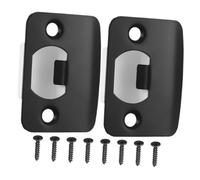 SEWACC 2 pièces Plaques de Gâche Métal pour Porte Inoxydable Compatible Pêne Dormant Butée Porte Sécurisée et Design Élégant