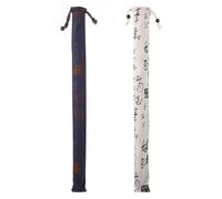 SEWACC 2 Pièces Pochette pour Flûte en Coton Lin, Protection Simple, Corde | Paquet de Rangement pour Flûte en Bambou, Ouverture Facile, Léger, Style Simple, à Emporter Partout Style Aléatoire