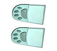 SEWACC 2 pièces Poignée de Rehausseur Wc Transparent Accessoires Salle de Bain Pratiques Trace Soulevé Couvercle Toilette Décoration Domestique Multifonctionnelle