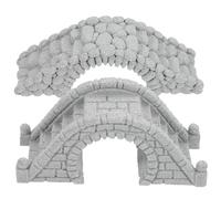 SEWACC 2 Pièces Pont Miniature Arche en Pierre pour Aquarium | Ornement de Pont D'aquarium, Style Réaliste, Usage Domestique, Forme Arquée, Touche Visuelle Unique