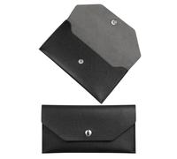 SEWACC 2 Pièces Portefeuille Enveloppe Réutilisable Cuir Synthétique Organiseur Compact pour Budget Porte-Cash Vintage pour Femme Pochette de Voyage et des Reçus