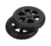 SEWACC 2 pièces Roues de Rechange pour Caddie Roues de Remplacement pour Chariot Supermarché Caddie Courses et Chariot Blanchisserie Antidérapantes pour Transport Facile