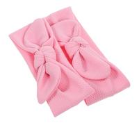 SEWACC 2 pièces Serre- Élastique pour Animaux avec Nœud Rose Accessoires Mignons pour Petits Chiens et Chats pour Fêtes et Occasions Spéciales