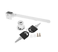 SEWACC 2 pièces Serrure à Cliquet pour Porte Verre Coulissante de Zinc avec Clé Verrou de Sécurité pour Vitrines Comptoirs et Armoires Exposition